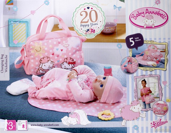 BABY ANNABELL Torba z zestawem do przewijania