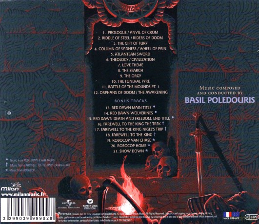 Basil Poledouris: Conan The Barbarian soundtrack [CD]