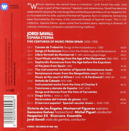 Jordi Savall: Espana Eterna [11CD]