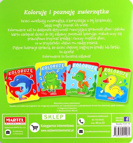 Koloruję i poznaję zwierzątka. Kaczuszka [KSIĄŻKA]