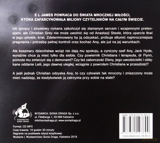 Mroczniej. Ciemniejsza strona Greya oczami Christiana - E L James [AUDIOBOOK]