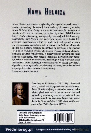 Nowa Heloiza - Jean Jacques Rousseau [KSIĄŻKA]
