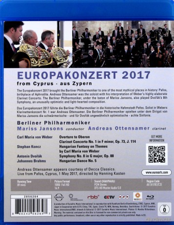 Berliner Philharmoniker: Euroarts - Europakonzert 2017 - Berliner Philharmoniker - Mariss Jansons [Blu-Ray]