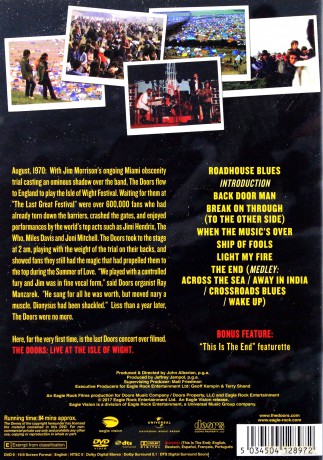 The Doors: Live At The Isle Of Wight Festival 1970 [DVD]