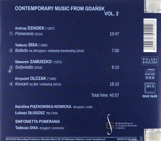 Contemporary Music From Gdańsk vol. 2 [CD]