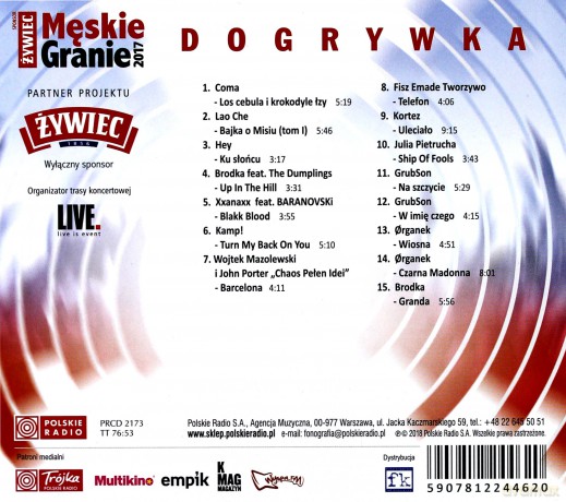 Męskie Granie 2017 – Dogrywka [CD]