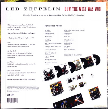 Led Zeppelin: How The West Was Won (Deluxe) [4xWinyl]+[3CD]+[DVD]