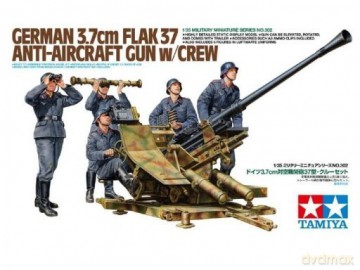German 3.7cm FLAK 37 Anti-Aircraft Gun