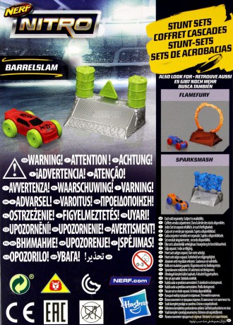 Nerf Nitro Samochodzik Barrelslam Stnut Set
