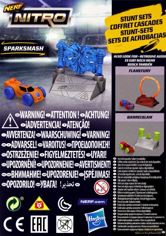 Nerf Nitro Samochodzik Sparksmash Stunt Set