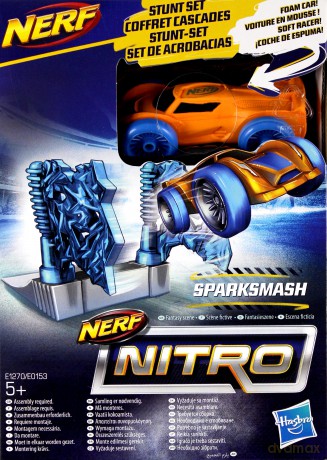 Nerf Nitro Samochodzik Sparksmash Stunt Set