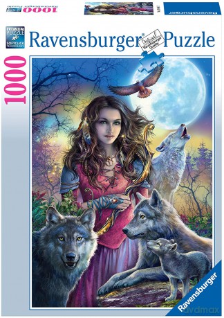 RAVENSBURGER 1000 el. Patronka wilków [PUZZLE]