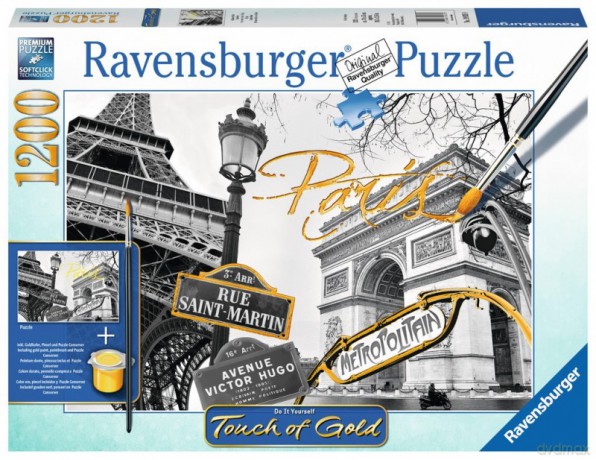RAVENSBURGER 1200 el. Paryż Puzzle do malowania [PUZZLE]