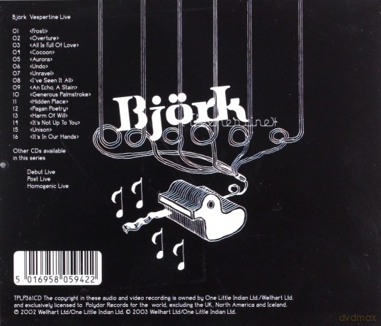 Bjork: Vespertine Live [CD]