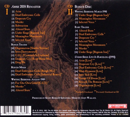 Sepultura: Arise [2CD]