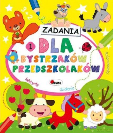 Dla bystrzaków przedszkolaków zadania 1 - Piotr Kozera [KSIĄŻKA]