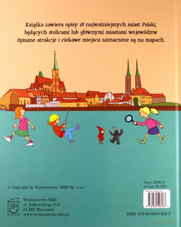 Mapy dla dzieci. Miasta polski - Janusz Jabłoński [KSIĄŻKA]