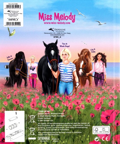 Pamiętnik na kod Miss Melody niebieski