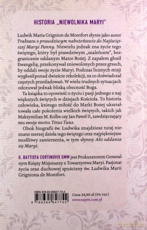 Św. Ludwik. Maria Grignion de Montfort niewolnik Maryi. Życie, cuda i świadectwa - Battista Cortinovis [KSIĄŻKA]