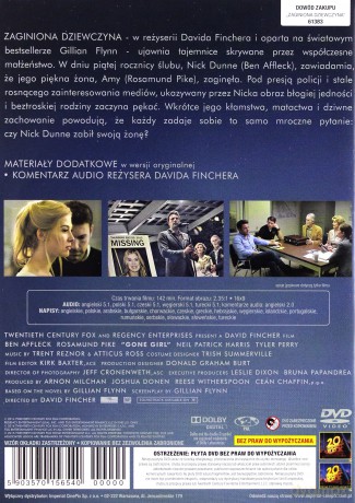 Zaginiona Dziewczyna [DVD]