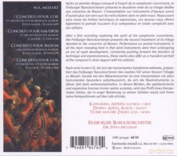Mozart: Wind Concertos Freiburger Barockorchester (digipack) [CD]
