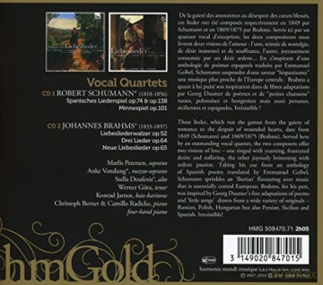 Schumann Brahms: Vocal Quartets (digipack) [2CD]