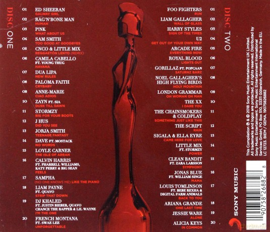 Brit Awards 2018 - The Album [CD]