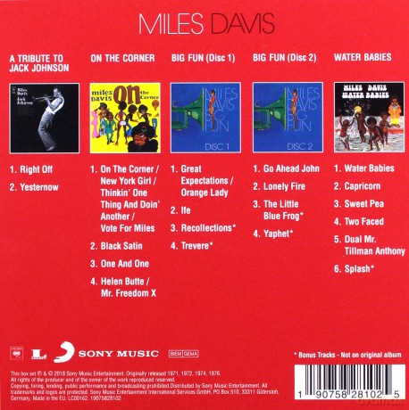 Miles Davis: Original Album Classics [5CD]