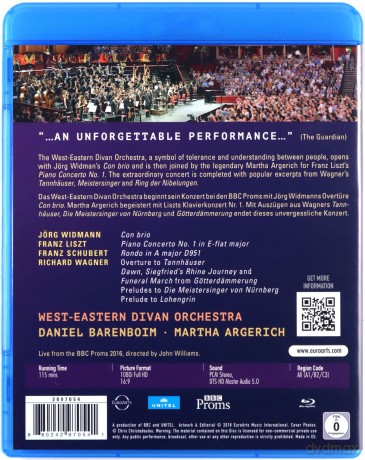 Martha Argerich & Daniel Barenboim & West-Eastern Divan Orchestra: Bbc Proms 2016  Wedo / Argerich - Barenboim - Dove [Blu-Ray]