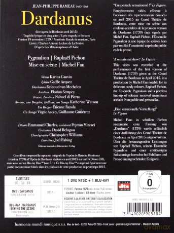 Rameau: Dardanus Pygmalion Pichon Fau [DVD]+[Blu-Ray]