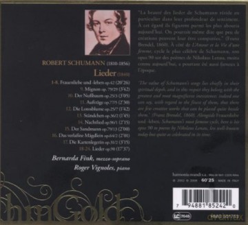 Schumann: Frauenliebe Und Leben Fink Vignoles [CD]