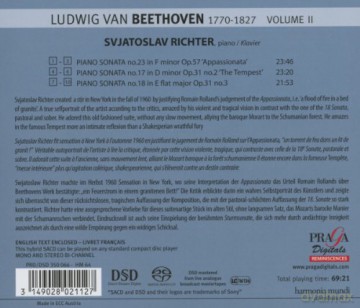 Beethoven: Piano Sonatas No 23 Op 90 Richter [CD]