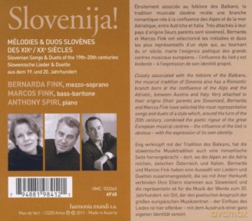Bernarda Fink Marcos Fink Anthony Spiri: Slovenija [CD]