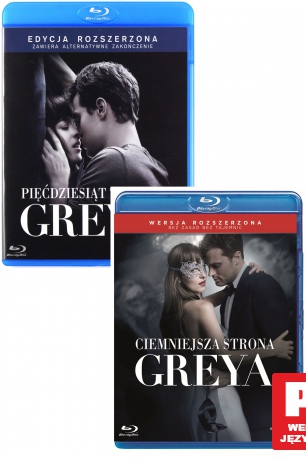 Pięćdziesiąt twarzy Greya / Ciemniejsza strona Greya Pakiet [2xBlu-Ray]