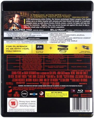 Inferno [Blu-Ray 4K]+[Blu-Ray]