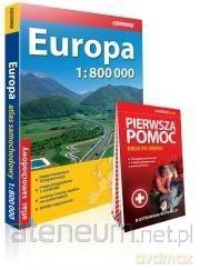 Atlas samochodowy Europa 2018/2019 +pierwsza pomoc [KSIĄŻKA]