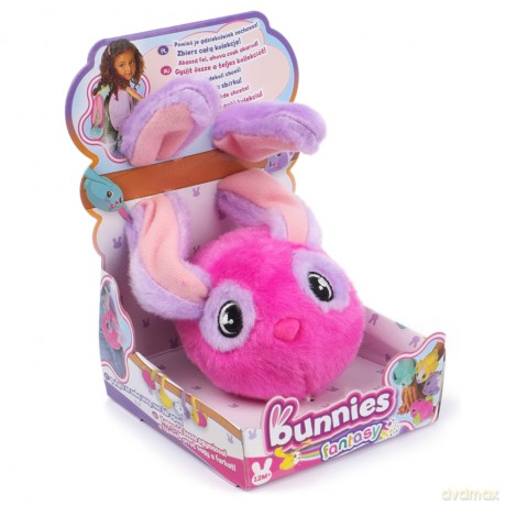 Bunnies Króliczek magnetyczny różowo-fioletowy