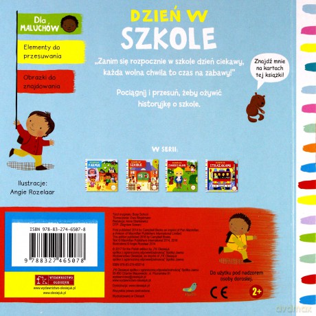 Dzień w szkole. Pociągnij-przesuń [KSIĄŻKA]