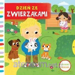 Dzień ze zwierzakami. Pociągnij-przesuń [KSIĄŻKA]