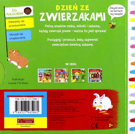 Dzień ze zwierzakami. Pociągnij-przesuń [KSIĄŻKA]