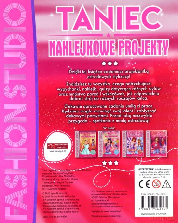 Fashion Studio. Taniec. Naklejkowe projekty [KSIĄŻKA]