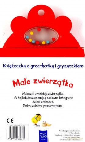 Książeczka z grzechotką. Małe zwierzątka [KSIĄŻKA]