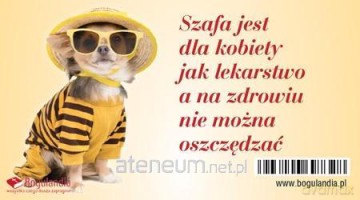 Magnes na lodówkę Szafa jest dla kobiety jak