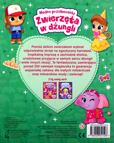 Modne przebieranki. Zwierzęta w dżungli [KSIĄŻKA]