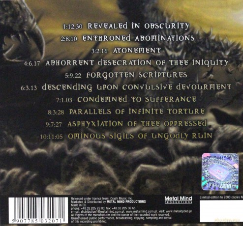 Disgorge: Paralells Of Infinite Torture (Remastered) (digipack) [CD]