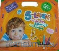 Pakiet. 5-latek uczy się, koloruje i nakleja [KSIĄŻKA]