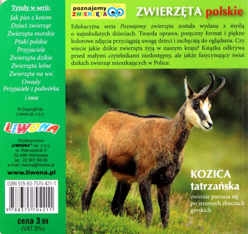 Poznajemy zwierzęta. Zwierzęta polskie - Rafał Wejner [KSIĄŻKA]