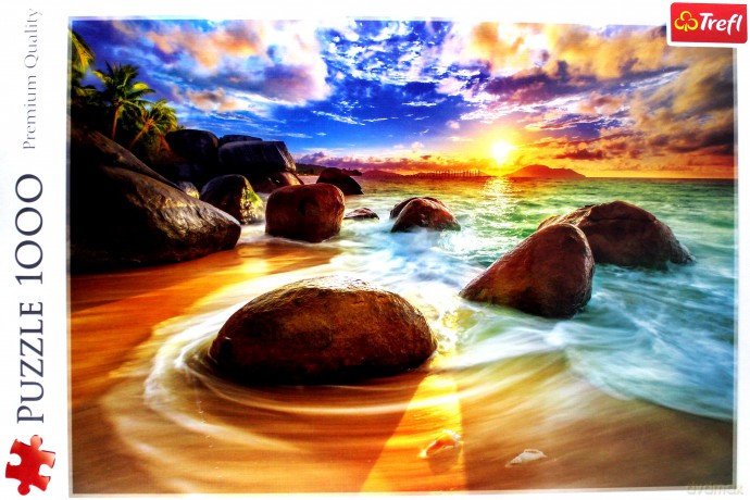 TREFL 1000 el. Plaża Samudra, Indie (10461) [PUZZLE]