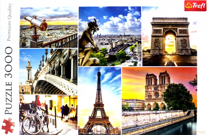 TREFL 3000 el. Magia Paryża Kolaż (33065) [PUZZLE]
