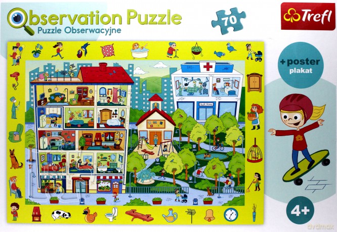 TREFL 70 el. Obserwacyjne Odwiedzamy miasto [PUZZLE]